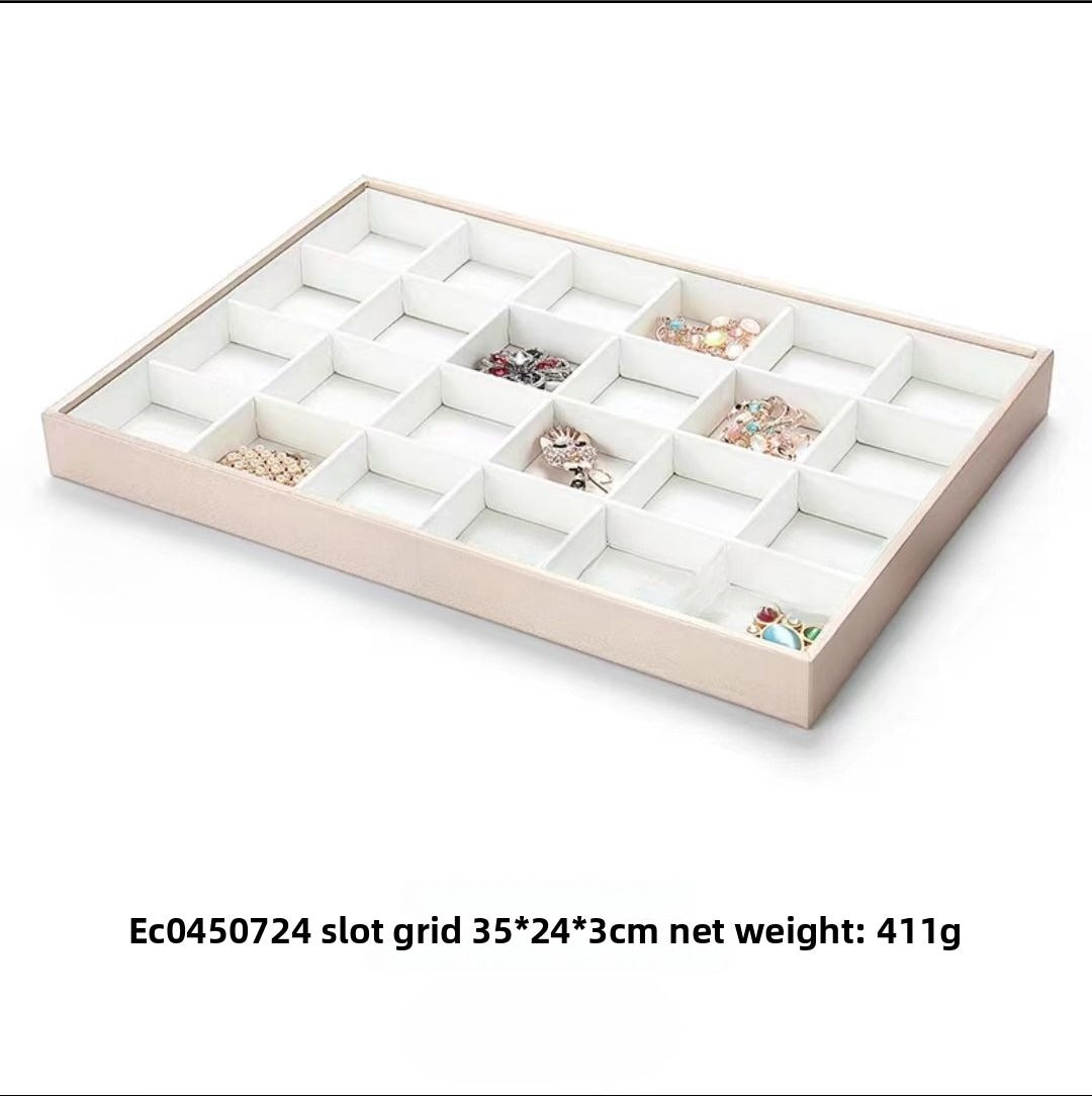 Brushed Leather Jewelry Tray