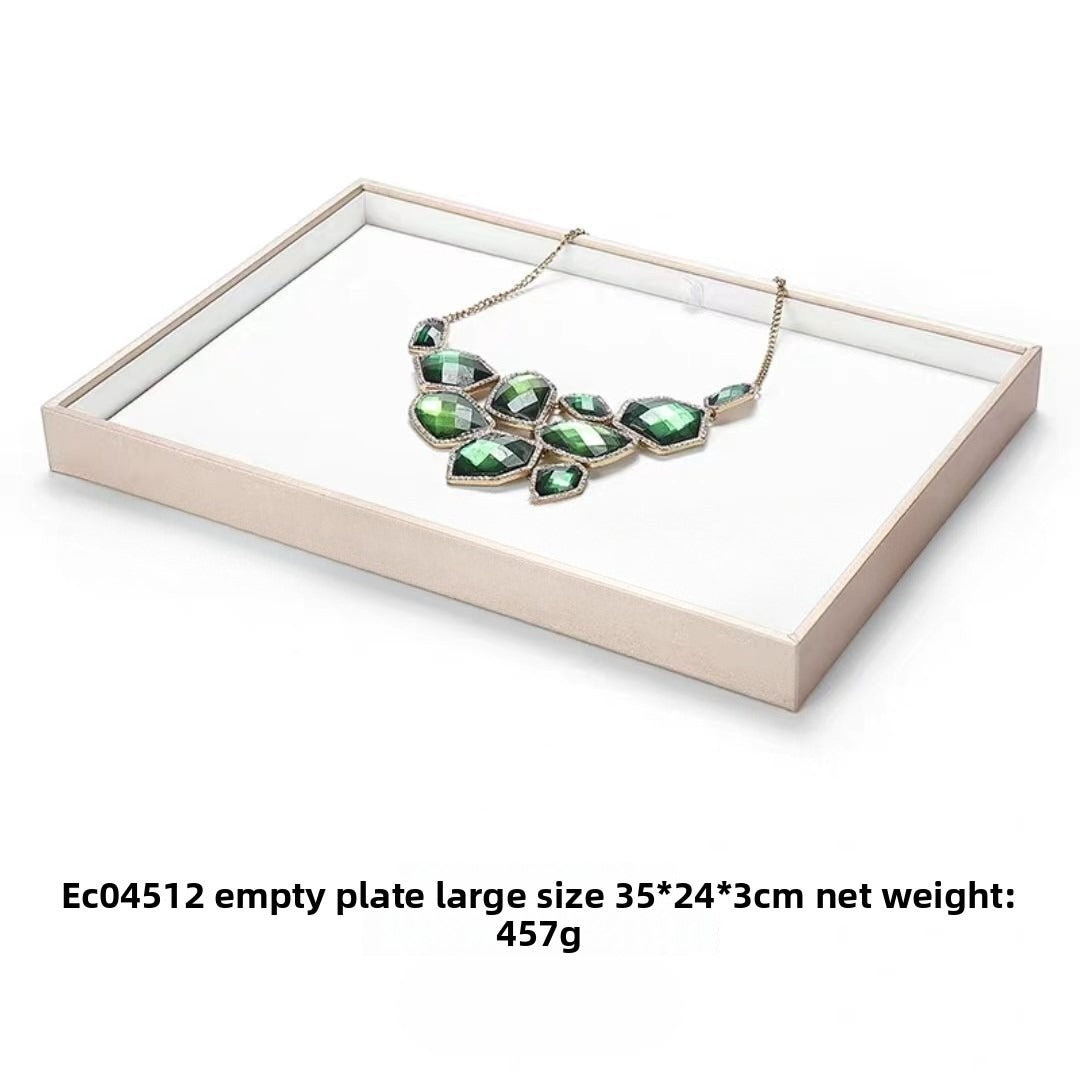 Brushed Leather Jewelry Tray