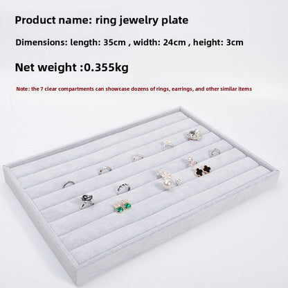 Gray Velvet  Jewelry Tray