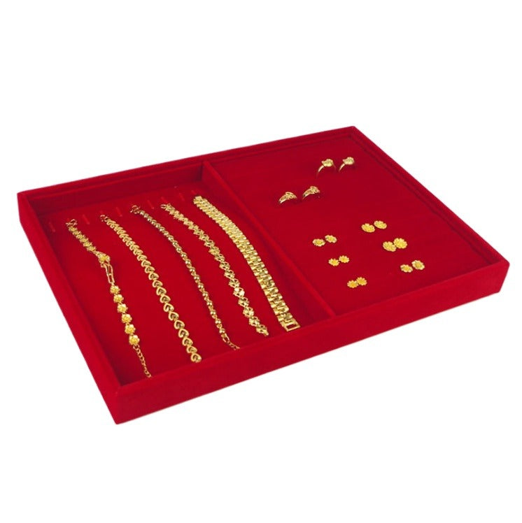 Red Flannel Jewelry Tray