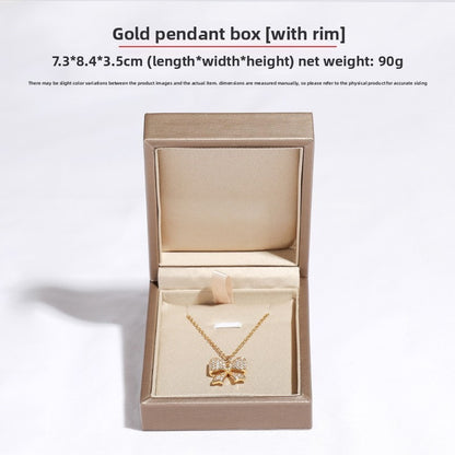 Green And Champagne Leather Jewelry Box