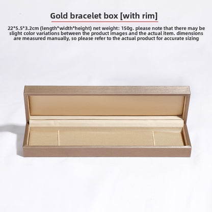 Green And Champagne Leather Jewelry Box