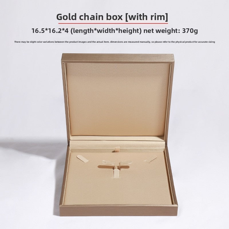 Green And Champagne Leather Jewelry Box