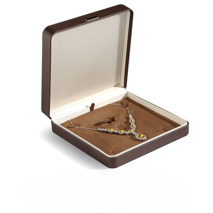 Brown High Quality PU Leather High-end Jewelry Box