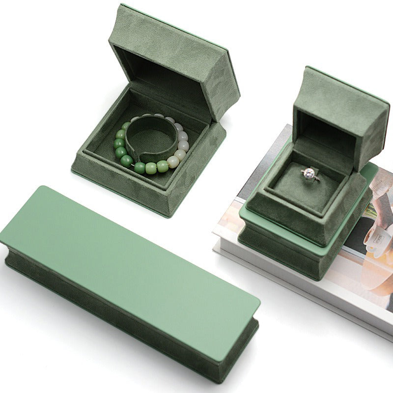 Waist jewelry packaging box PU leather ring box pendant earrings bracelet box jade ancient method packaging box