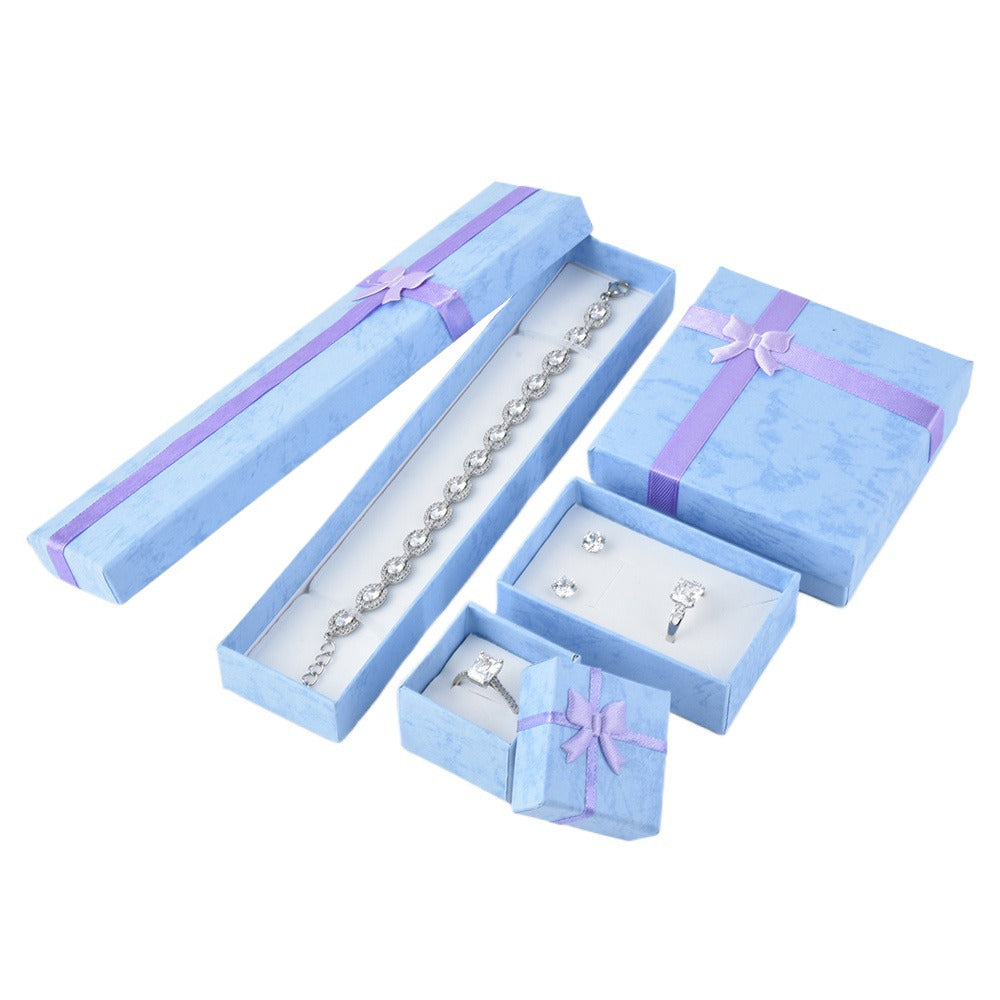 24Pcs (B10-32-PB) Light Blue Fashion Earring  Boxes