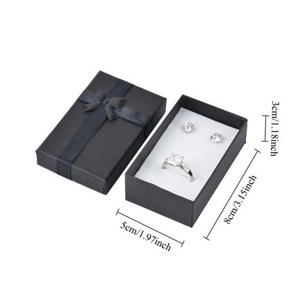 24Pcs (B10-32-BK) Black Fashion Earring  Boxes