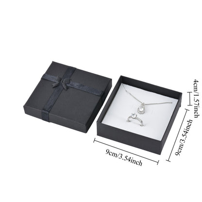 12Pcs (B10-44-BK) Black Fashion Necklace  Boxes