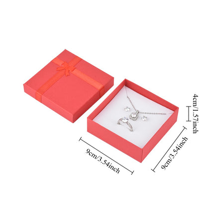 12Pcs (B10-44-R) Red Fashion Necklace  Boxes