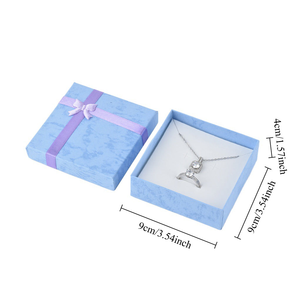 12Pcs (B10-44-PB) Light Blue Fashion Necklace  Boxes