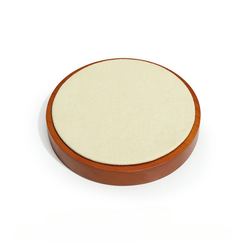 Round Solid Wood Jewelry Storage & Display Tray