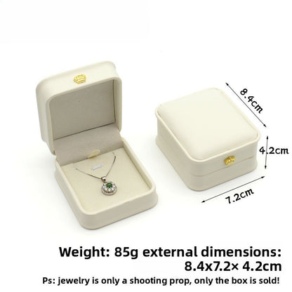 Crown Waist PU Jewelry Box
