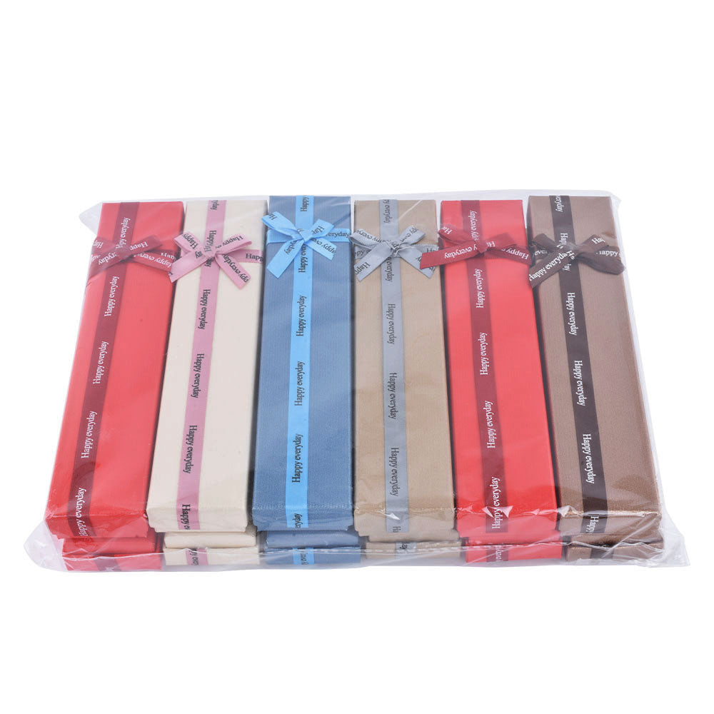 12PCS (B1582-X8) Fashion Bow Tie Bracelet Boxes With 6 Colors