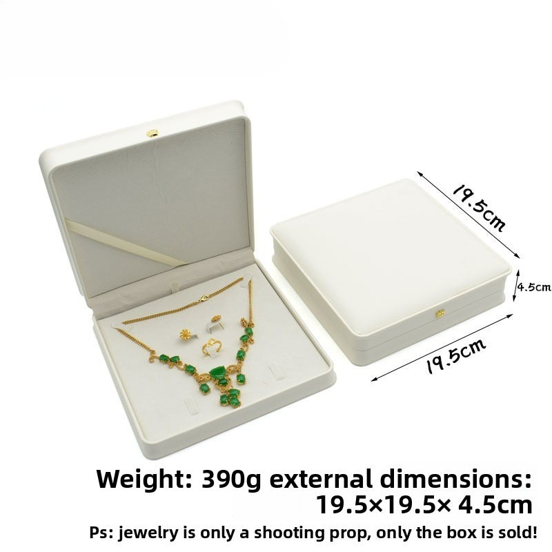Crown Waist PU Jewelry Box