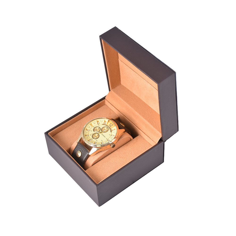 4 1/2’*4 3/8’’*3’’ Brown Single Watch Boxes