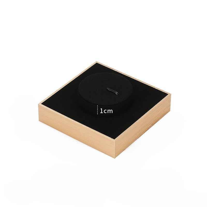 Black Microfiber Jewelry Display Stand