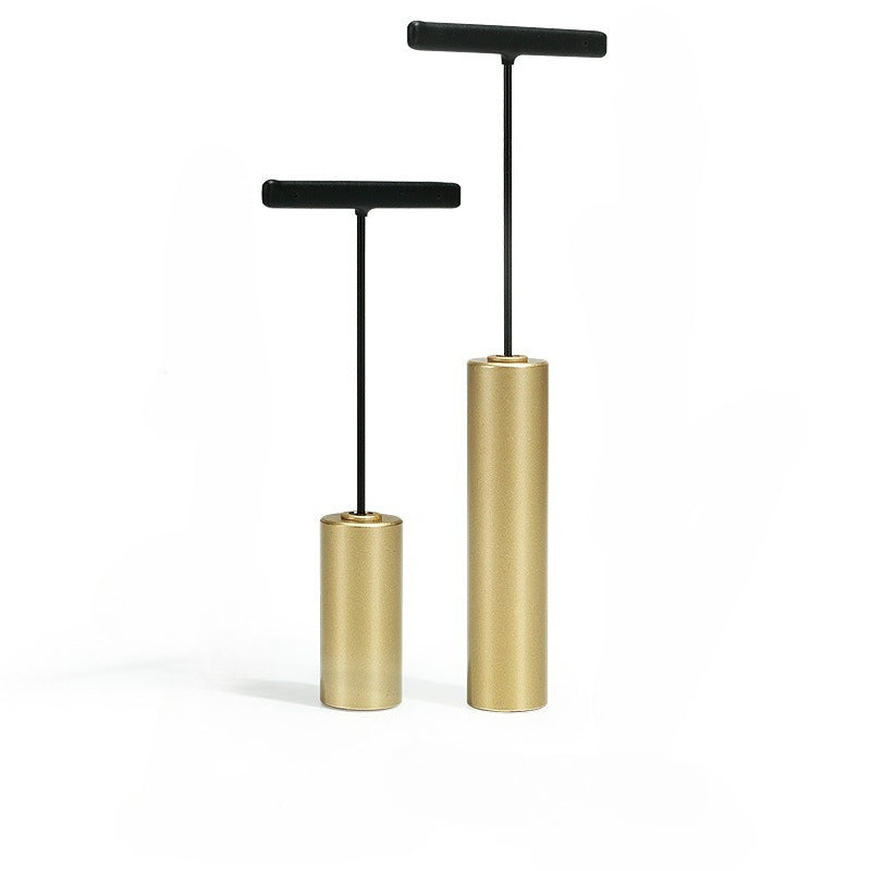 Burgundy Metal Jewelry Display Stand for Necklaces, Pendants & Earrings