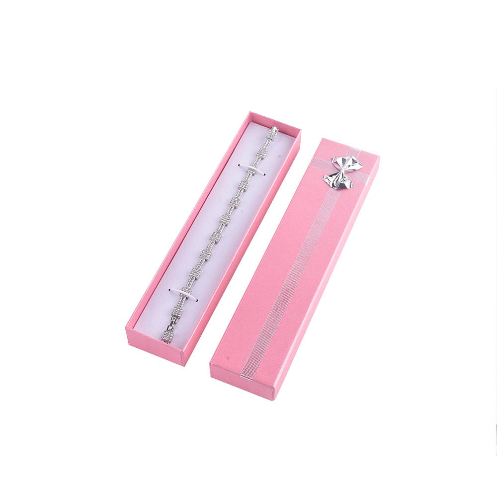 B09 Fashion Pink Cardboard Jewelry Boxes