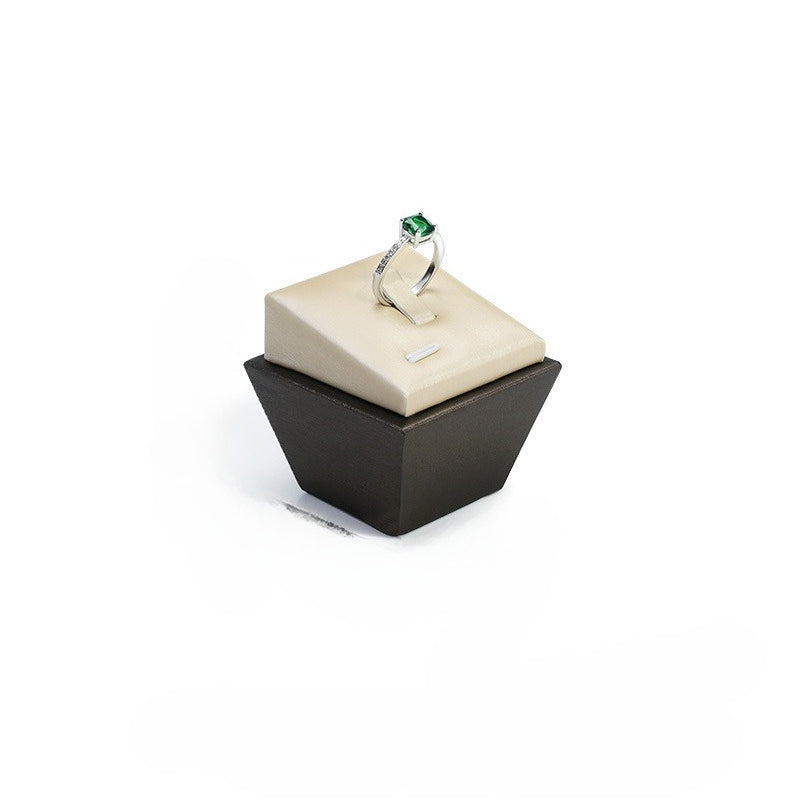 Leather Ring Display Stand, Premium Jewelry Ring Holder for Live Sales