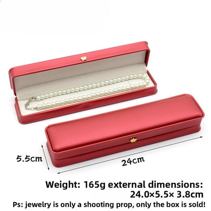Crown Waist PU Jewelry Box