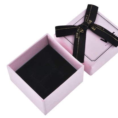 24 PCS (B1522-X7) Fashion 6 Colors Ring Boxes with Ribbon