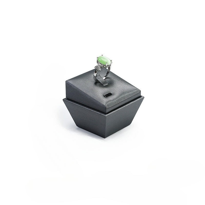 Leather Ring Display Stand, Premium Jewelry Ring Holder for Live Sales
