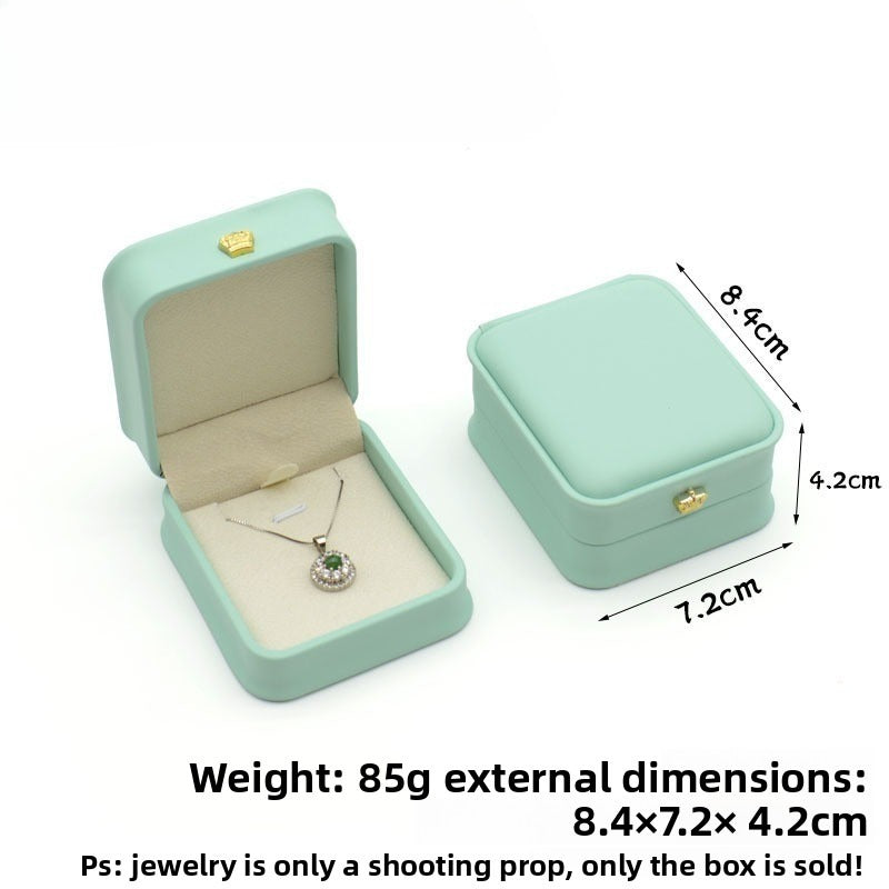 Crown Waist PU Jewelry Box