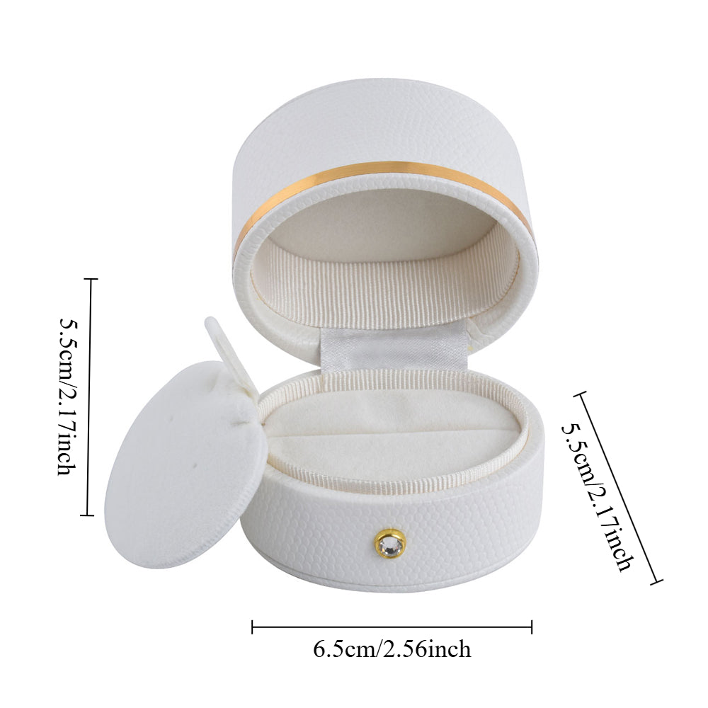 6PCS White Oval Luxury Jewelry Box