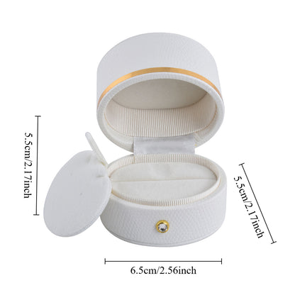 6PCS White Oval Luxury Jewelry Box