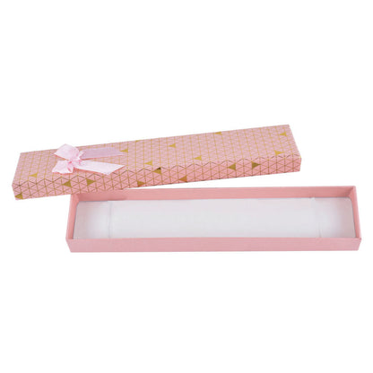 12 PCS (B1582-X1) Fashion Cardboard 6 Color Bracelet Jewelry Box With Bow Tie