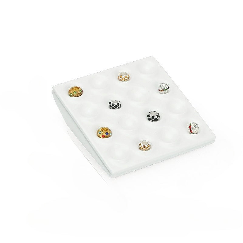 Pink & White Velvet Jewelry Display Set - Complete Retail Stand with Busts, Ring, Earring & Bracelet Holders