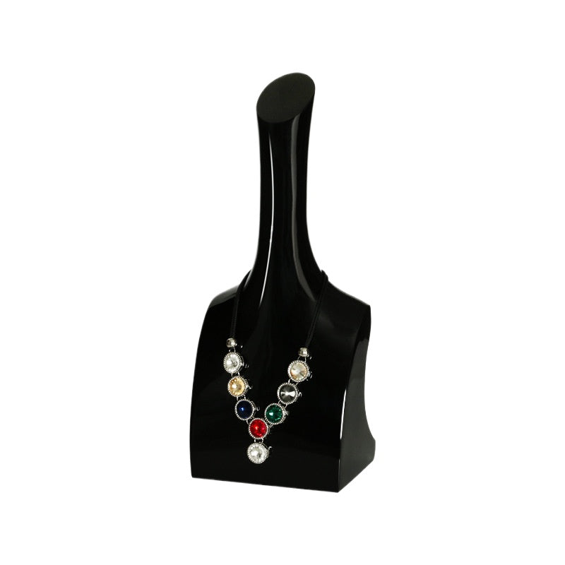 White Painted Necklace Display Bust