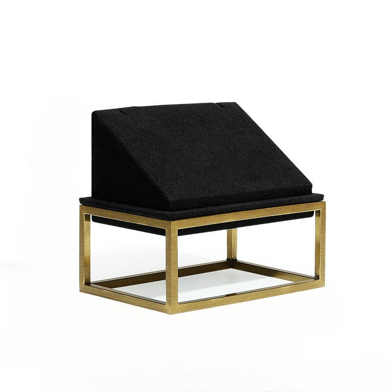 Black Microfiber Jewelry Display Stand for Earrings & Bracelets | High-End Retail Display