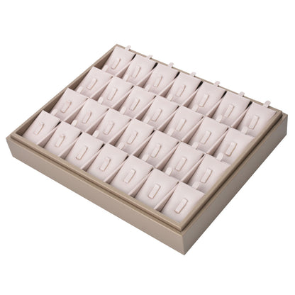 PU Jewelry Display Ring Tray with 28 Grids