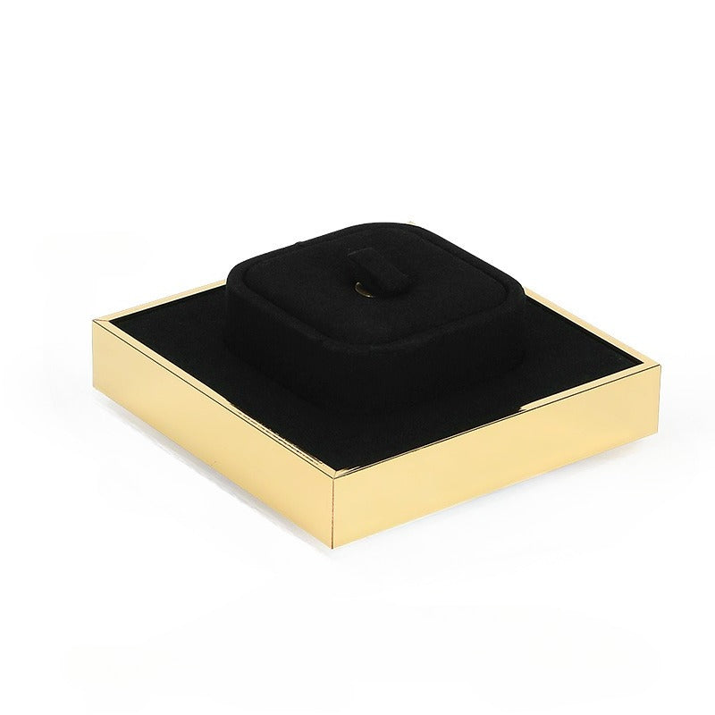 Black Microfiber Jewelry Display Set for Necklace, Ring & Earring Stand