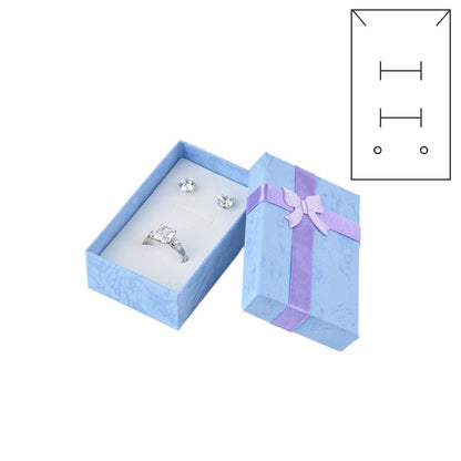 24Pcs (B10-32-PB) Light Blue Fashion Earring  Boxes