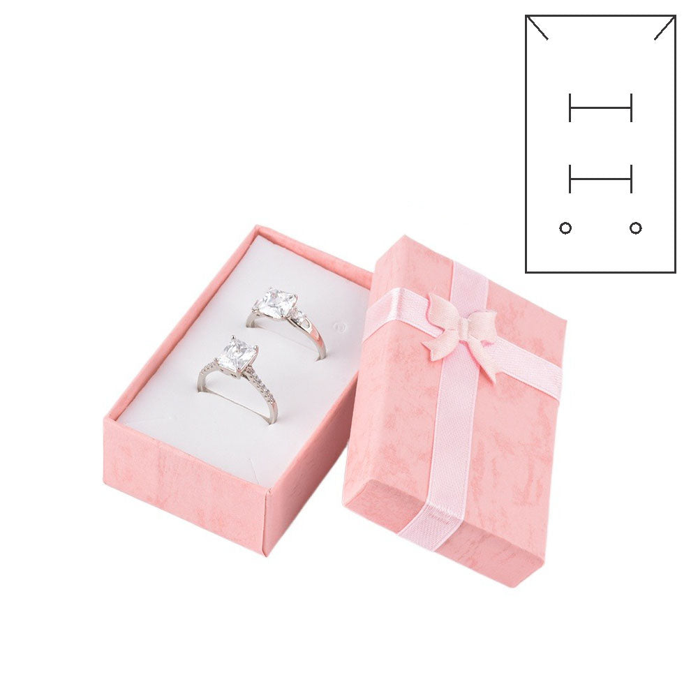 24Pcs (B10-32-PEA) Pink Fashion Earring  Boxes