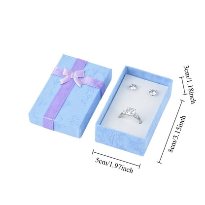 24Pcs (B10-32-PB) Light Blue Fashion Earring  Boxes