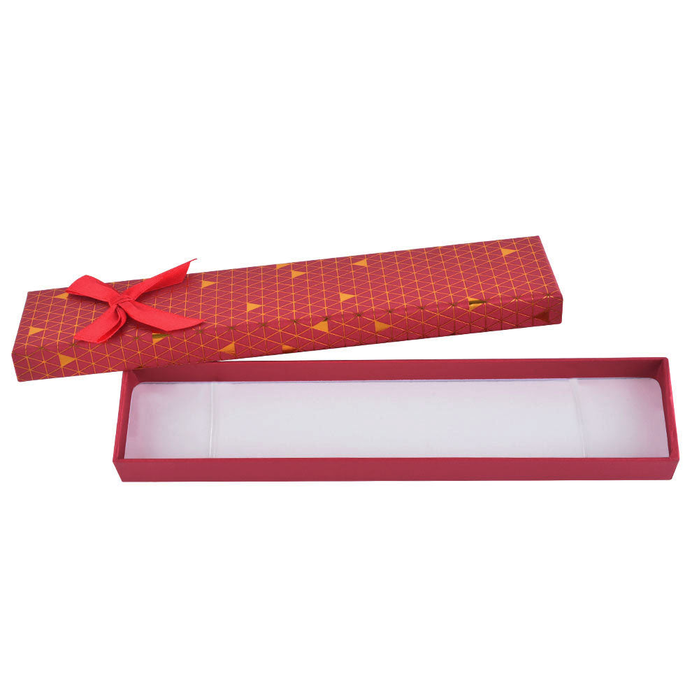 12 PCS (B1582-X1) Fashion Cardboard 6 Color Bracelet Jewelry Box With Bow Tie