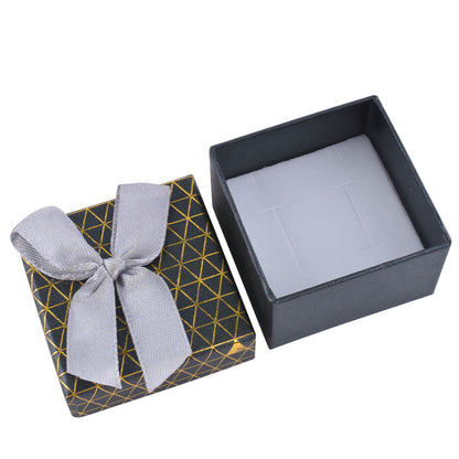 24 PCS (B1522-X1) Fashion Cardboard 6 Color Ring Jewelry Box With Bow Tie