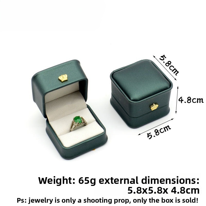 Crown Waist PU Jewelry Box