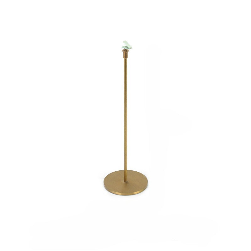 Light Green Velvet Jewelry Display Set with Gold Metal Base - Complete Stand for Necklaces, Earrings, Rings & Bracelets