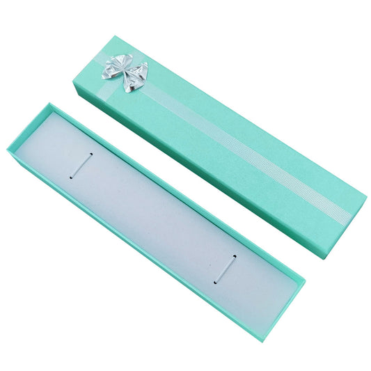 B09 Fashion Lake Blue Cardboard Jewelry Boxes