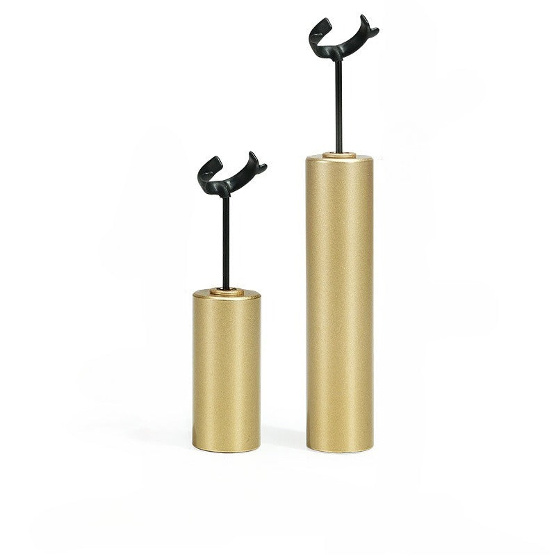Burgundy Metal Jewelry Display Stand for Necklaces, Pendants & Earrings