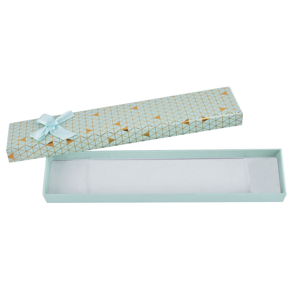 12 PCS (B1582-X1) Fashion Cardboard 6 Color Bracelet Jewelry Box With Bow Tie