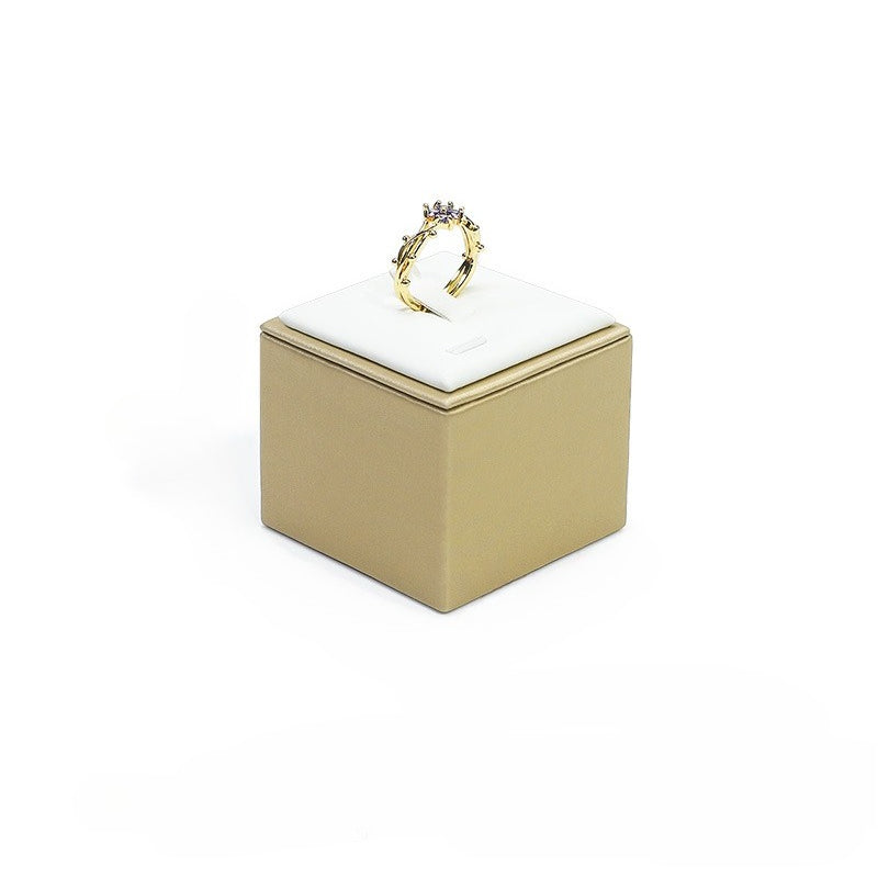 Leather Ring Display Stand, Premium Jewelry Ring Holder for Live Sales