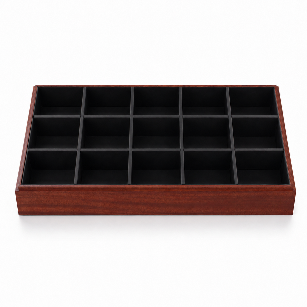 black wooden open