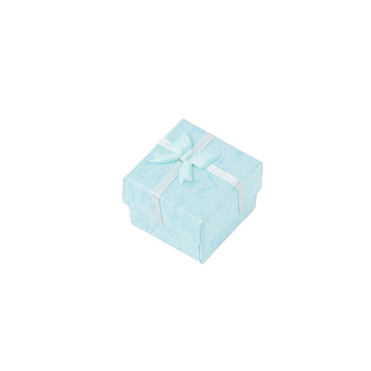 24Pcs (B10-22-BA) Light Blue Fashion Ring Boxes