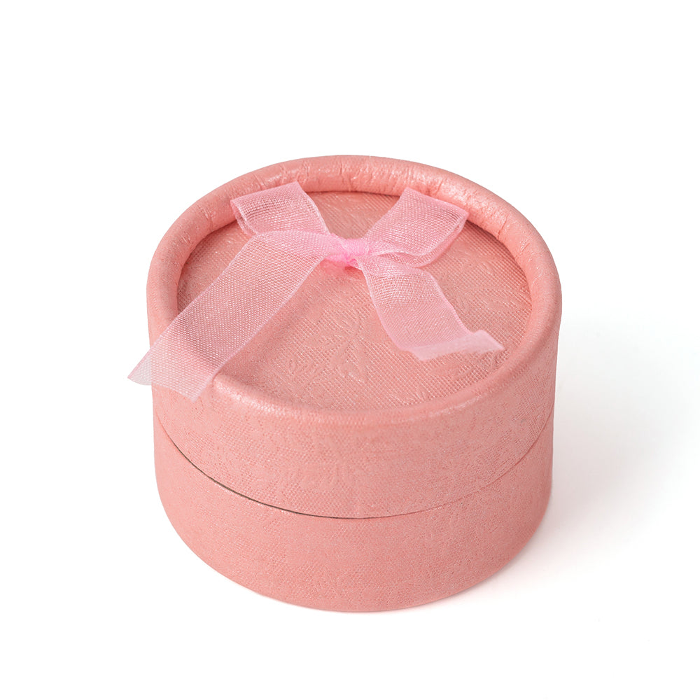 30PCS (B1422-P) Round Pink Fashion Ring Boxes