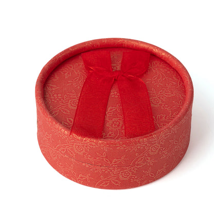 12PCS (B1433-R) Round Gold Fashion Jewelry Boxes